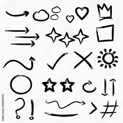 Hand Drawn Design Elements Collection