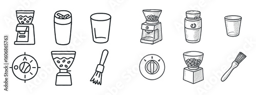 Café Equipment Sketches