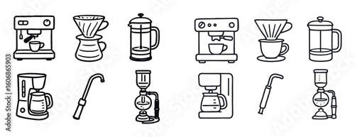 Coffee Equipment Sketches