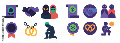 Colorful Alliance Icons