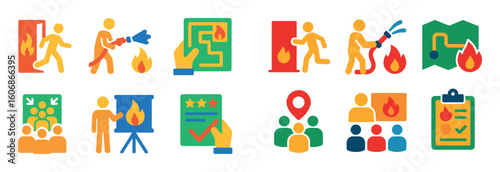 Fire Safety Icons