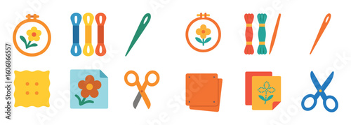 Vibrant Handicraft Icons