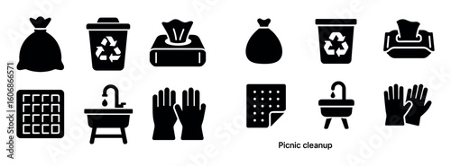 Picnic Cleanup Icons