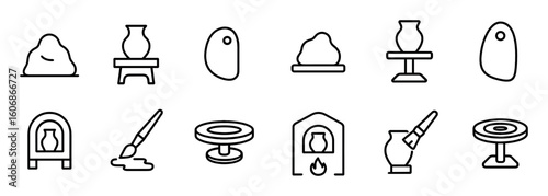 Minimal Pottery Icon Set