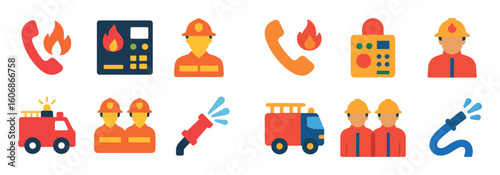 Fire Safety Icons