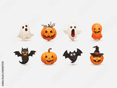Happy halloween icon illustration vector
