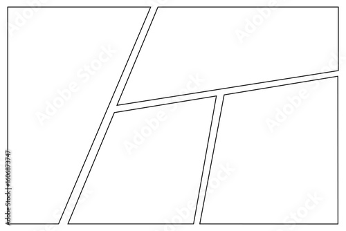 comic or manga layout, backdrops in frames and panels for manga and comic artist.