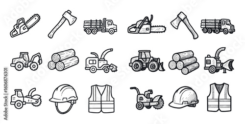 Timber Logging Icons