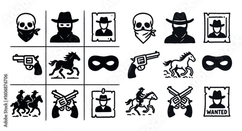 Western Outlaw Icons