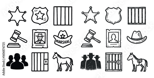 Western Lawmen Icons