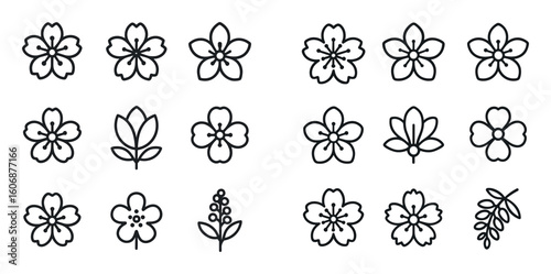 Minimal Floral Icons