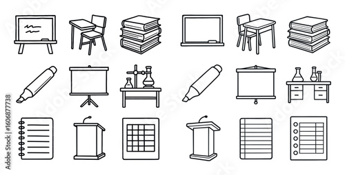 College Icon Grid