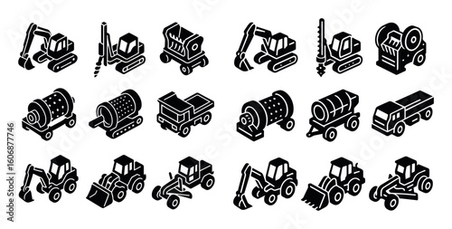 Isometric Mining Icons