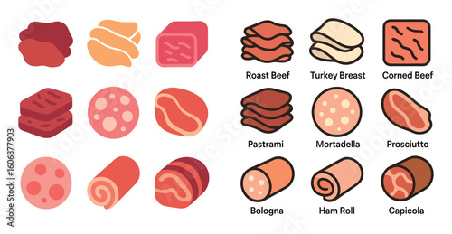 Deli Meat Icons