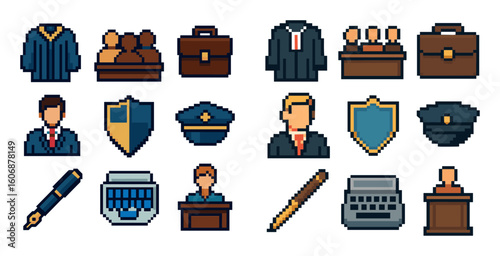 Pixel Art Legal Roles