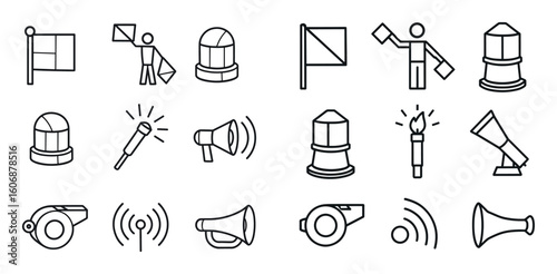 3D Shipping Icons Grid