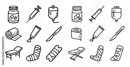 Medical Treatment Icons