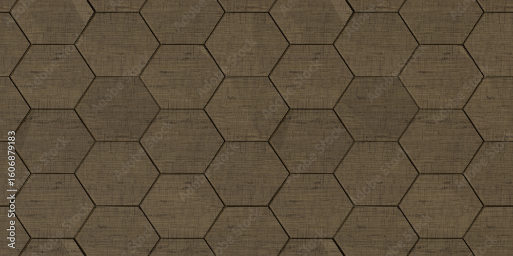 Fototapeta premium Cork Honeycomb Debossed Faded Brown Texture