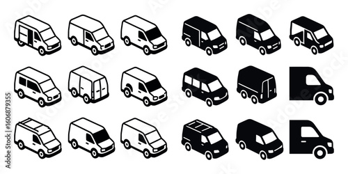 Isometric Van Icons