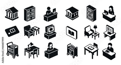 Library Icons Grid