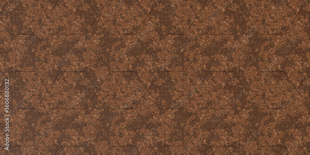 Fototapeta premium Cork Natural Hexgrid Pattern Texture