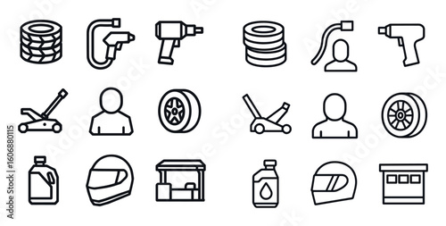 Racing Pitstop Icons