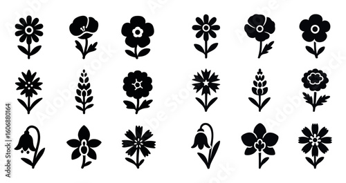 Wildflower Icon Grid