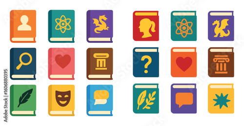 Colorful Genre Icons