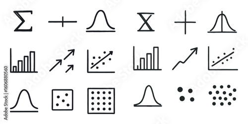 Statistical Icons Grid