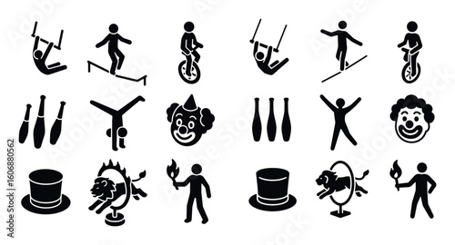 Circus Icon Grid