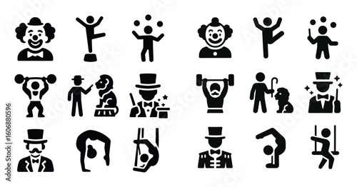 Circus Performance Icons