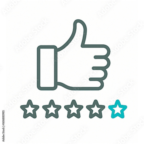 Boost your brand's reputation with a thumbs up and four star customer satisfaction rating for exceptional service