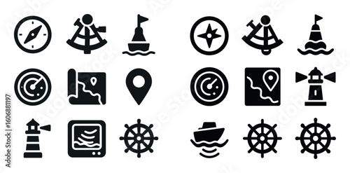 Nautical Icons Grid
