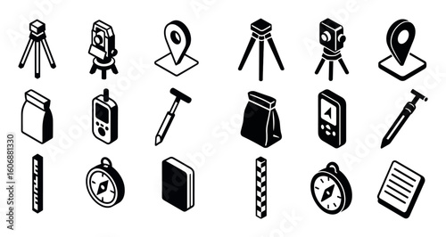 Survey Equipment Icons