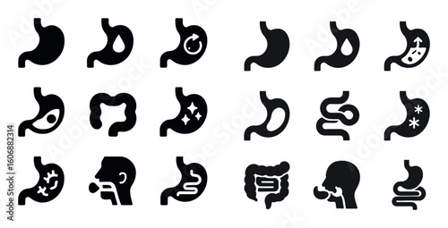 Digestive System Icons