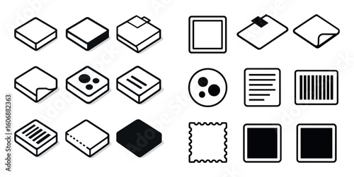 Isometric Sticker Icons