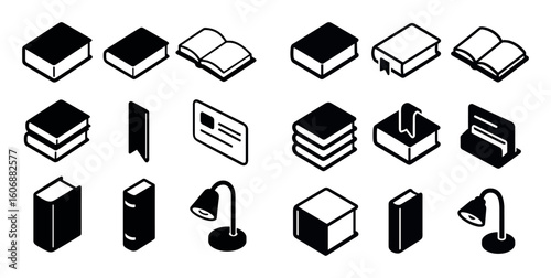 Isometric Book Icons