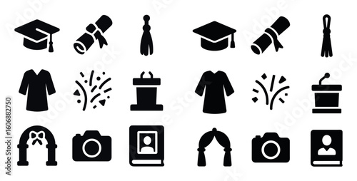 Graduation Icon Set