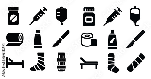 Medical Icons Grid