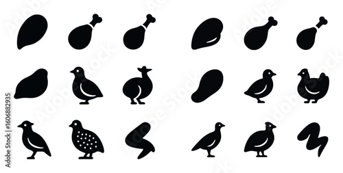 Poultry Icon Grid