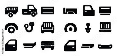 Pickup Truck Icons