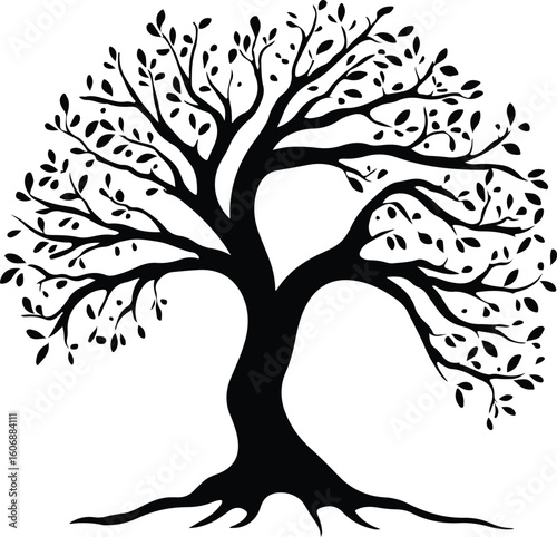 tree silhouette vector