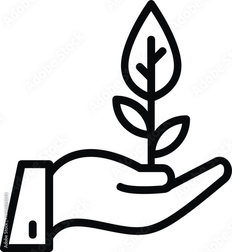 hand drawn vector illustration of a tree
