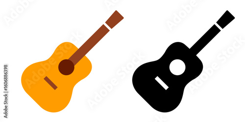 Acoustic guitar icon. guitar icon