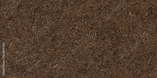 Wet Straw Mulch Texture