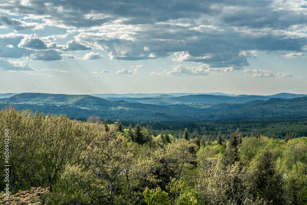 Obraz premium Scenes of traveling around Vermont, New England