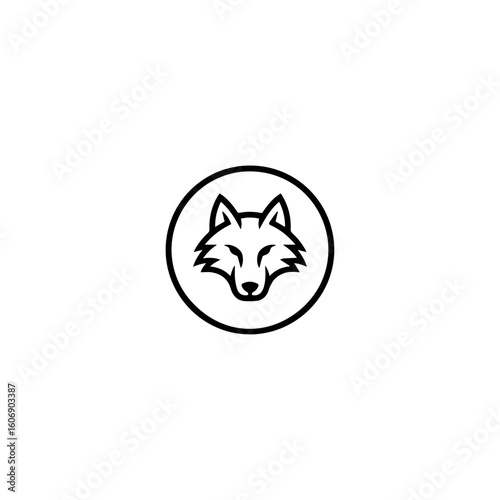 fox logo , wolf logo , cat, animal, kitten, vector, illustration, pet, cartoon, cute, domestic, feline, kitty, drawing, art, black, pets, head, mammal, love, face, design, animals, valentine, dog, cha