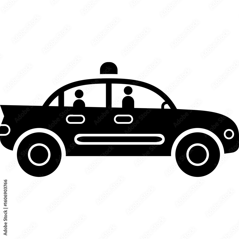 Fototapeta premium Taxi Car Icon