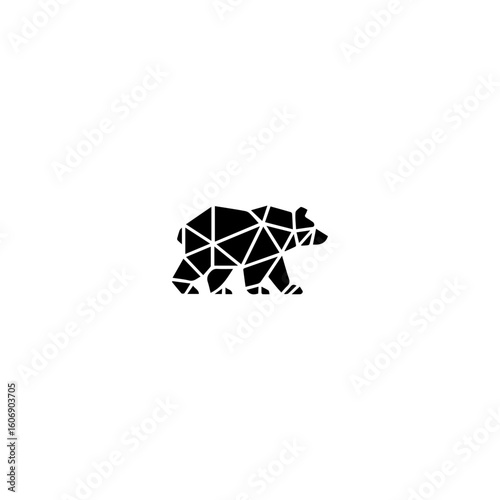 Bear logo , design, vector, symbol, illustration, diamond, sphere, decoration, line, shape, concept, technology, 3d, art, star, circle, globe, business, icon, christmas, network, light, element, patte