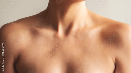 Woman applying body cream on arm, beauty skin care concept